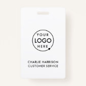 Business ID Logo | Moderne medewerkers op maat Badge (Voorkant)