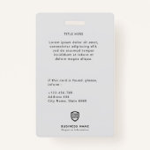 Business ID Logo | Moderne medewerkers van fotomed Badge (Achterkant)