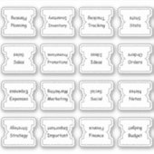 Business Index Tabs Binder Dividers Functional Sticker (Voorkant)