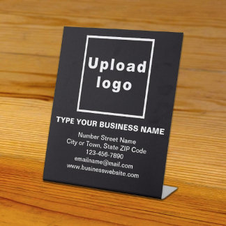 Business Information Black Pedestal Sign Reclamebord Met Voetstuk