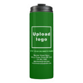 Business Information Green Thermal Tumbler Thermosbeker (Voorkant)
