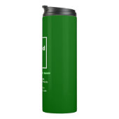 Business Information Green Thermal Tumbler Thermosbeker (Geroteerd rechts)