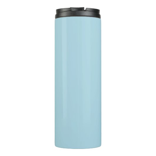 Business Information Light Blue Thermal Tumbler Thermosbeker (Achterkant)