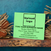 Business Information Light Green Rectangle Plaque Fotoplaat (Zijkant)