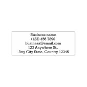 Business Information Self-Inking Stam Rubberstempel (Afrduk)