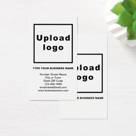 Business Information White Portret Rectangle Kaart (Bureau)