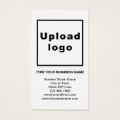 Business Information White Portret Rectangle Kaart (Voorkant)