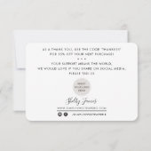 BUSINESS INSERT modern bedankt je waarschijnlijk g (Achterkant)