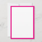 BUSINESS INSERT moderne chique glitter script roze Bedankkaart (Achterkant)