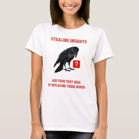 Business Intelligence Analist bij Custom Crow T-shirt (Voorkant)