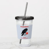 Business Intelligence Analist Crow Acryl Drinkbeker (Achterkant)