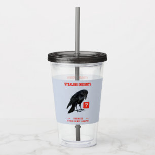 Business Intelligence Analist Crow Acryl Drinkbeker