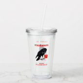 Business Intelligence-analist Crow Acryl Drinkbeker (Achterkant)