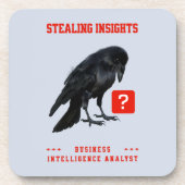 Business Intelligence-analist Crow Bier Onderzetter (Voorkant)