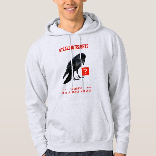 Business Intelligence Analist Crow Hoodie (Voorkant)