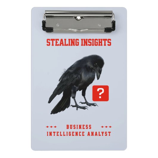Business Intelligence-analist Crow Mini Klembord (Voorkant)