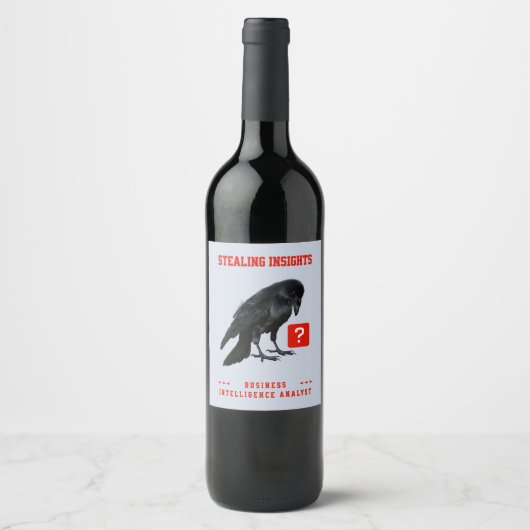 Business Intelligence Analist Crow Wijn Etiket (Voorkant)