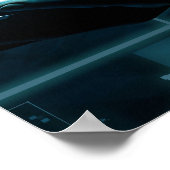 Business Intelligence met Abstracte gegevens Poster (Hoek)