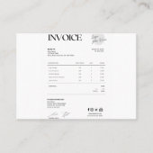Business invoice contactkaartje (Voorkant)