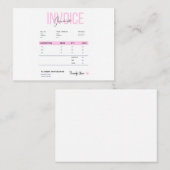 Business Invoice Contactkaartje (Voorkant / Achterkant)