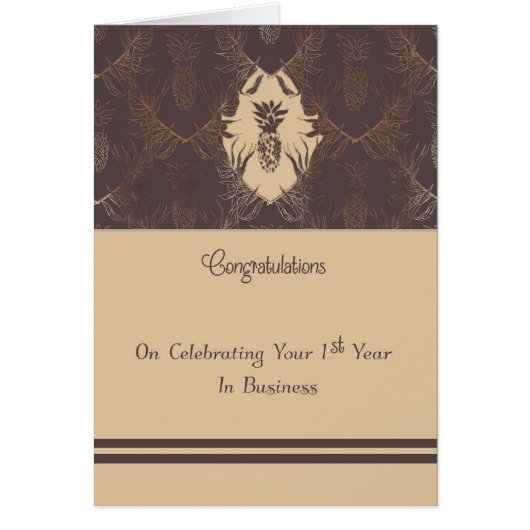 Business Jubileum Kaart Eerste jaar (Voorkant)