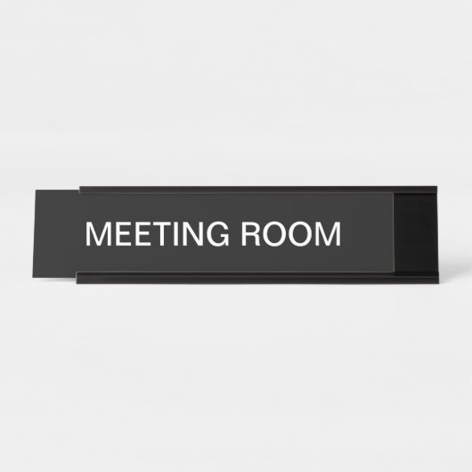 Business Kantoor Vergaderzaal Desk Sign Bureau Naambordje (Voorkant)