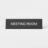 Business Kantoor Vergaderzaal Desk Sign Bureau Naambordje (Voorkant)