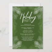 Business Kerstparty Rustic Branch Holiday Kaart (Voorkant)