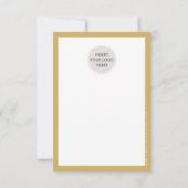 BUSINESS KORTING modern schattig bal pen oud goud Bedankkaart (Achterkant)