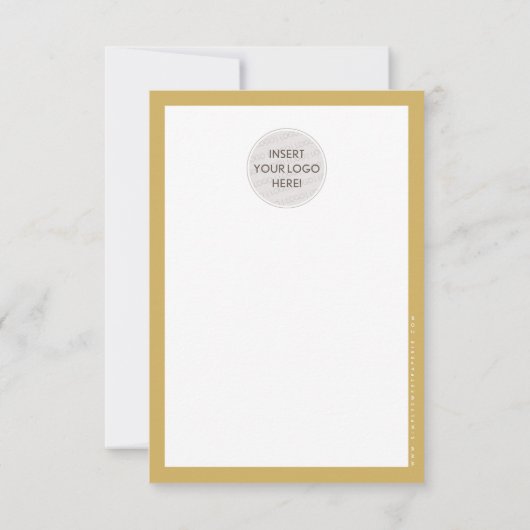 BUSINESS KORTING modern schattig bal pen oud goud Bedankkaart (Achterkant)