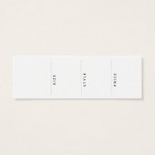 Business Label Hang Label Mini Visitekaartjes (Achterkant)