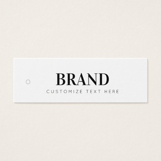 Business Label Hang Label Mini Visitekaartjes (Voorkant)