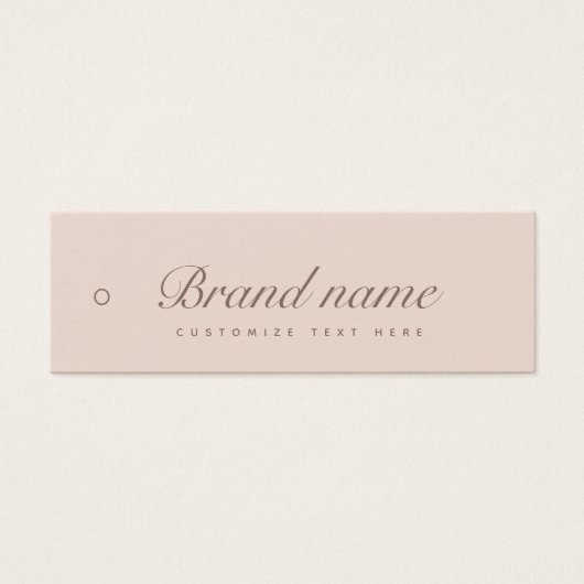 Business Label Hang Label Mini Visitekaartjes (Voorkant)