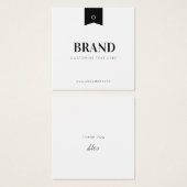 Business Label Hang Label Vierkante Visitekaartjes (Voorkant /achterkant)