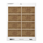 Business Label Little Rusty Stars (Full Sheet)