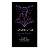 Business Lace Lingerie Boutique Magnetisch Visitekaartje (Voorkant Verticaal)