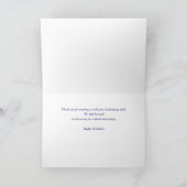 Business Landscape Custom Name Holiday Greeting Kaart (Binnen)