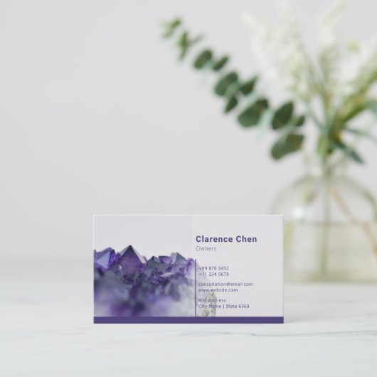 Business Lapidary | Minimalistisch Visitekaartje (Staand voorkant)