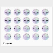 Business Lashes Hologram Schoonheid Make-up Ronde Sticker (Vel)