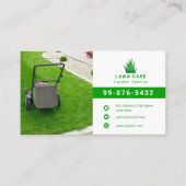 Business Lawn Logo | Eenvoudig minimalistisch mode Visitekaartje (Voorkant)
