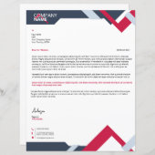 Business Letterhead-Sjabloon (Voorkant / Achterkant)