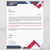 Business Letterhead-Sjabloon (Voorkant)