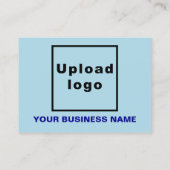 Business Light Blue Discount Kaart Kortingskaartje (Achterkant)