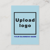 Business Light Blue Enclosure Kaart (Achterkant)