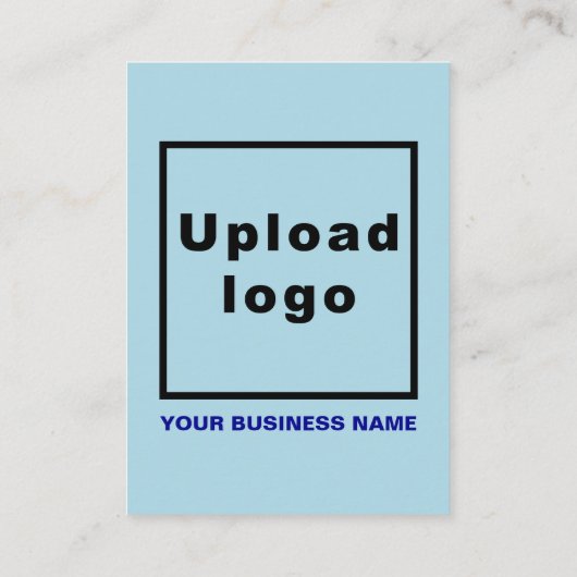 Business Light Blue Enclosure Kaart (Achterkant)