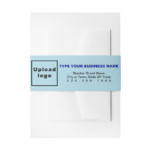 Business Light Blue Portret Format Uitnodigingen Wikkel (Voorkant Voorbeeld)