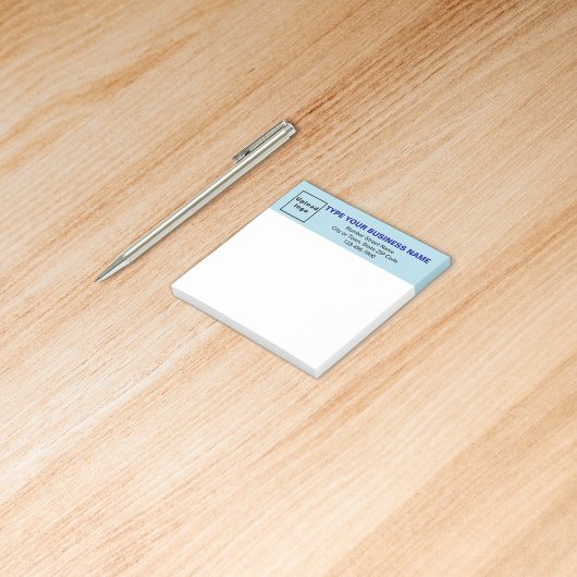 Business Light Blue Rubriek Square post it note