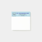 Business Light Blue Rubriek Square post it note (Voorkant)