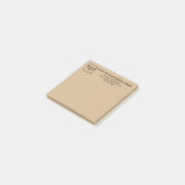 Business Light Brown Square schrijft Post-it® Notes (Schuin)