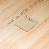 Business Light Brown Square schrijft Post-it® Notes
